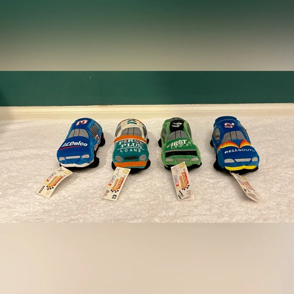 Lot of 4 NASCAR Beanie Racers #3, #13, #42 & #46. Displayed only.• - Picture 2 of 12